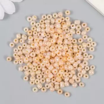 Бисер стекло 6/0 "Цветная серединка. Персик" 30 гр