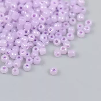 Бисер стекло 6/0 "Глициния" перламутр 450 гр