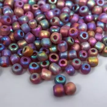 Бисер стекло 6/0 "Хамелеон матовый. Меланж. Осень" 30 гр