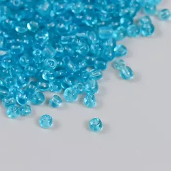 Бисер стекло 6/0 «Небесный», прозрачный, 450 г