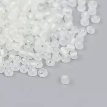 Бисер стекло 6/0 "Облако" светится УФ 450 гр