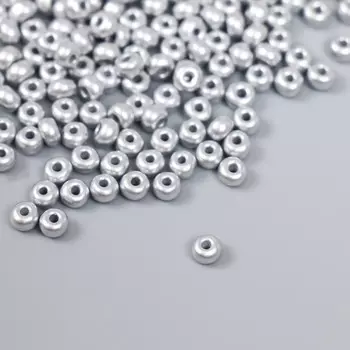 Бисер стекло 6/0 «Серебряный», 15 г