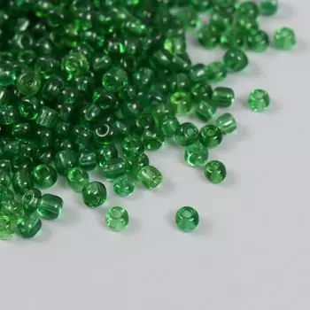 Бисер стекло 6/0 "Трава" прозрачный 450 гр