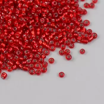 Бисер стекло 8/0 "Алая заря" 450 гр