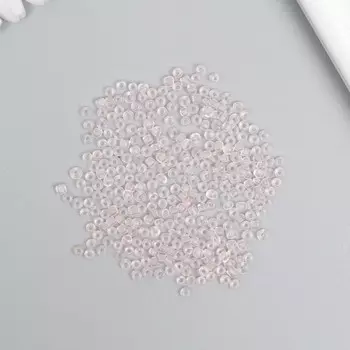 Бисер стекло 8/0 «Полупрозрачный. Розовый зефир», 10 г