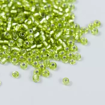 Бисер "Zlatka" 08/0, 3 мм, 10 г 0024 салатовый