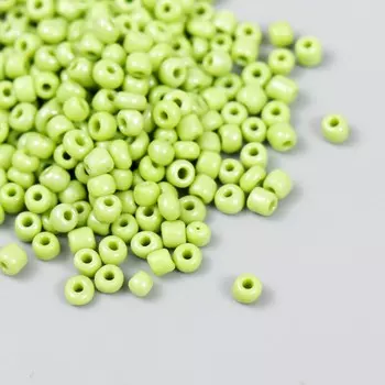 Бисер "Zlatka" 08/0, 3 мм, 10 г 0124 салатовый