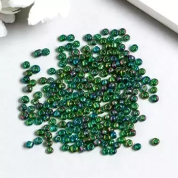 Бисер "Zlatka" 08/0, 3 мм, 10 г 0167B т.зеленый