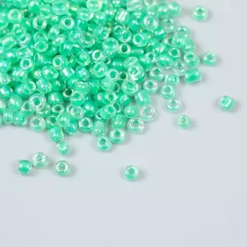 Бисер "Zlatka" 08/0, 3 мм, 10 г 0216 изумрудный