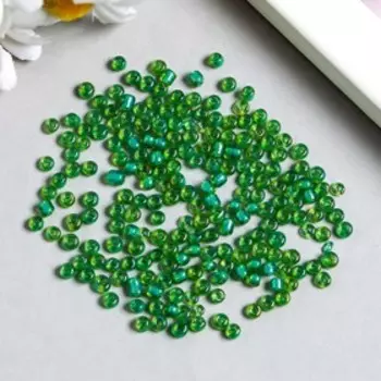 Бисер "Zlatka" 08/0, 3 мм, 10 г 0223 т.зеленый