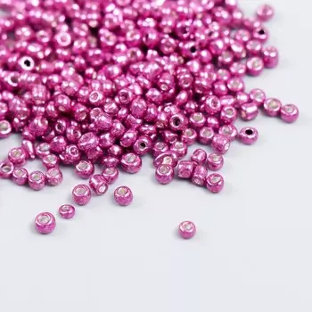 Бисер "Zlatka" 08/0, 3 мм, 10 г 0566 т.розовый