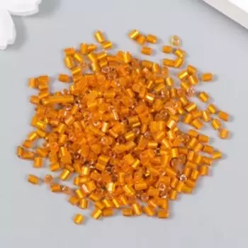 Бисер "Zlatka" рубка 10/0, 10 г, №0029B т.оранжевый