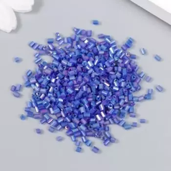 Бисер "Zlatka" рубка 10/0, 10 г, №1166 св.синий МИКС