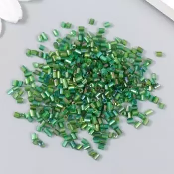 Бисер "Zlatka" рубка 10/0, 10 г, №1167B т.зеленый