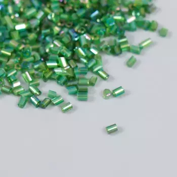 Бисер "Zlatka" рубка 10/0, 10 г, №1167B т.зеленый