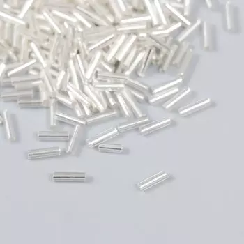 Бисер "Zlatka" стеклярус 10 г, размер 3", 6 мм, №0021 прозрачный 93"78543"