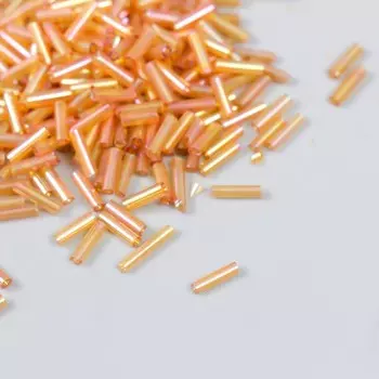 Бисер "Zlatka" стеклярус 10 г, размер 3", 6 мм, №0162 золотой 93"78553"