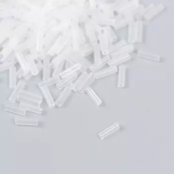 Бисер "Zlatka" стеклярус 10 г, размер 3", 6 мм, №0585 прозрачный 93"78565