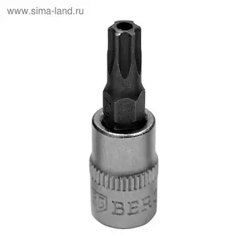 Бита-головка BERGER Torx BG2223, 1/4", с отверстием, T25