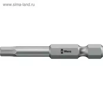 Бита WERA WE-059628, HEX2x89 мм, хвостовик 1/4", вязкая твердость, внешний шестигранник