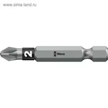 Бита WERA WE-059922, PZ2x50 мм, хвостовик 1/4", биторсионная, вязкая твердость