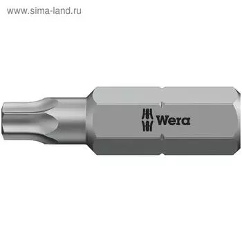 Бита WERA WE-066510, TX20x25 мм, хвостовик 1/4", вязкая твердость, с отверстием под штифт