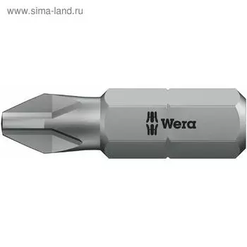 Бита WERA WE-072074, PH3x25 мм, хвостовик 1/4", вязкая твердость