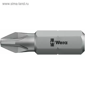 Бита WERA WE-072084, PZ3x25 мм, хвостовик 1/4", вязкая твердость