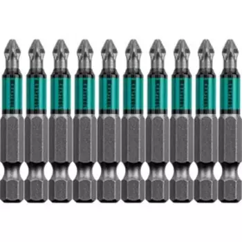 Биты KRAFTOOL Optimum Line 26122-1-50-10, Е 1/4", 50 мм, 10 шт., PH1