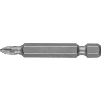 Биты ЗУБР 26003-1-50-2, кованые, CrMo, хвостовик E 1/4″, PZ1 х 50 мм, 2 шт.