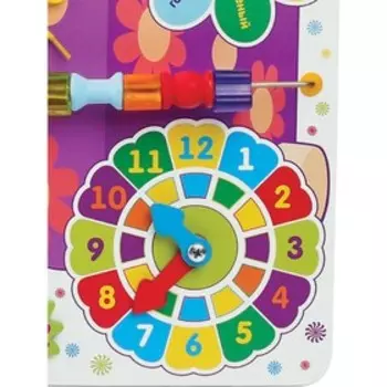 Бизиборд «Кошечка Мяу», с часами