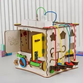 Бизикуб «Развивающий куб», с электрикой 2525 см