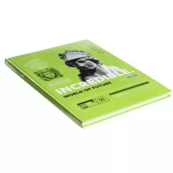 Бизнес-блокнот А4, 120 листов в клетку "Невероятный мир", твёрдая обложка, глянцевая ламинация, блок офсет