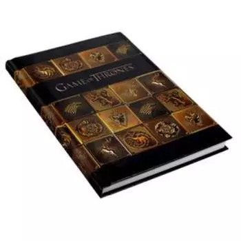 Бизнес-блокнот А5, 120 листов в клетку "Игра престолов", твёрдая обложка с поролоном, глянцевая ламинация