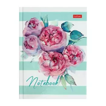 Бизнес-блокнот А6, 160 листов, "Нежные моменты", в твёрдой обложке