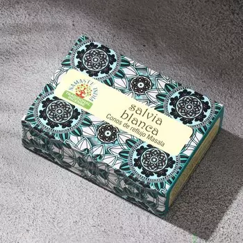 Благовония "Белый Шалфей", 10 конусов в упаковке