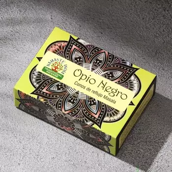 Благовония "Черный Опиум", 10 конусов в упаковке