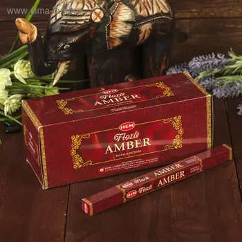 Благовония "HEM" 8 палочек Масала Амбра