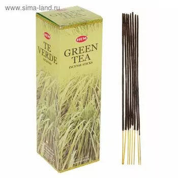 Благовония "HEM" 8 палочек угольные Зелёный чай