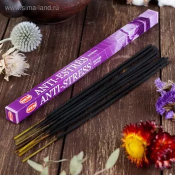 Благовония HEM "Antistress. Антистресс ", 8 палочек в упаковке, четырёхгранник