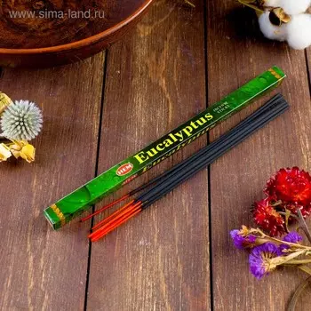 Благовония HEM "Eucalyptus. Эвкалипт ", 8 палочек в упаковке, четырёхгранник