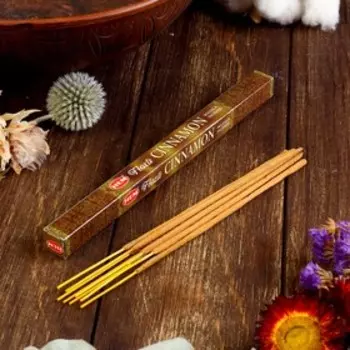 Благовония HEM "Flora Masala Cinnamon. Корица", 8 палочек в упаковке, четырёхгранник