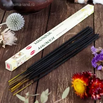 Благовония HEM "Magnolia. Магнолия", 8 палочек в упаковке, четырёхгранник