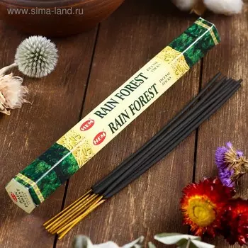 Благовония HEM "Rain Forest. Тропический лес", 20 палочек в упаковке, шестигранник