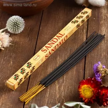 Благовония HEM "Sandal. Сандал", 8 палочек в упаковке, четырёхгранник