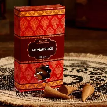 Благовония Natura, 20 конусов с подставкой, Магнолия