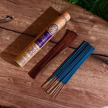 Благовония «Organic. Чакры», аромапалочки, Аджиа, набор 30 шт, с подставкой