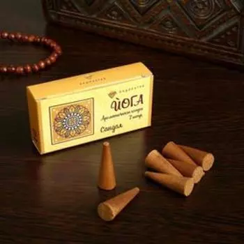 Благовония конусные «Сандал», 7 конусов в упаковке