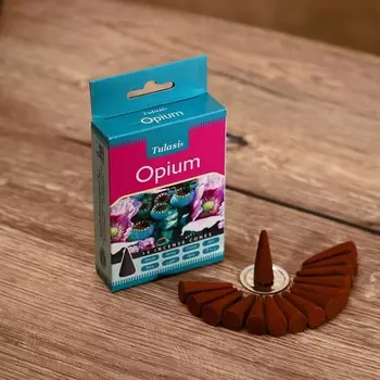 Благовония "Tulasi" 15 аромаконусов Опиум
