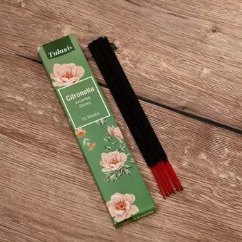 Благовония "Tulasi" 15 аромапалочек Цитронелла